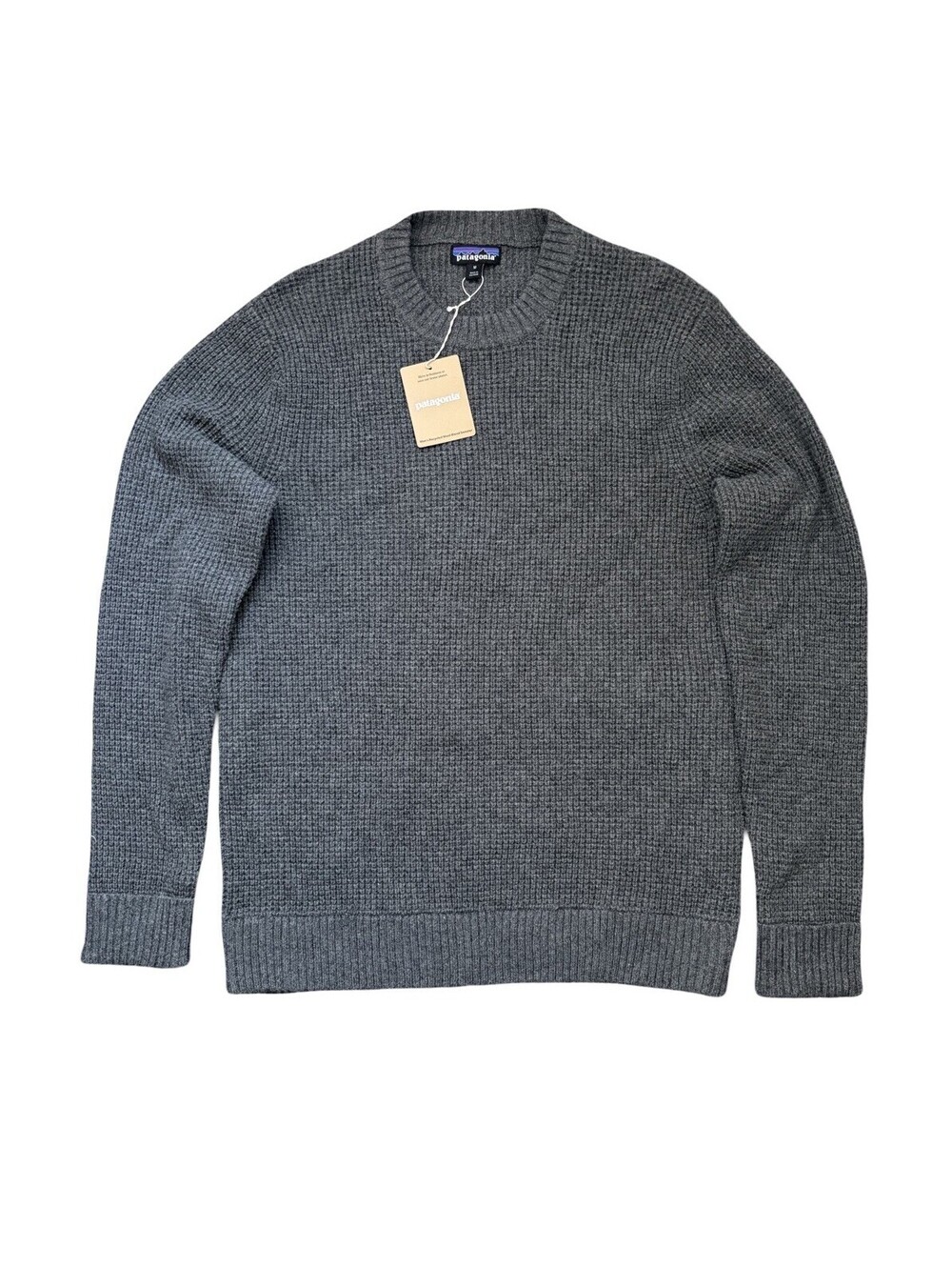 NWT Patagonia Recycled Wool Blend Hex Sweater Long Sleeve Gray Men’s Size Medium
